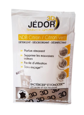 Dosette sol 3D CITRON VERT détergent désinfectant désodorisant JEDOR - X60