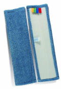 Frange microfibre 40cm velcro bleue
