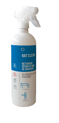 Nettoyant désinfectant des surfaces alimentaires NAT’CLEAR hts bio - 750ml