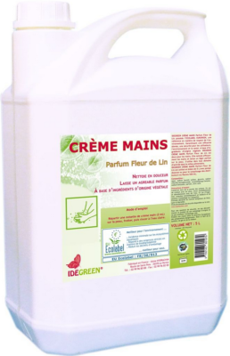 Crème lavante main écologique au lin IDEGREEN - 5L
