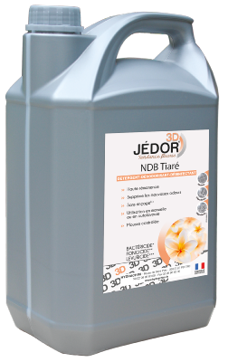 Nettoyant sol Détergent désinfectant désodorisant parfum TIARE/MONOI 3D - 5L